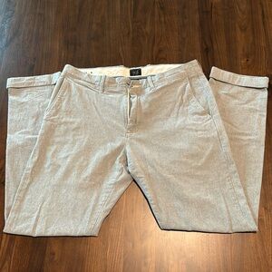 J. Crew 31x30 Barely Worn Light Grey Slim Chinos